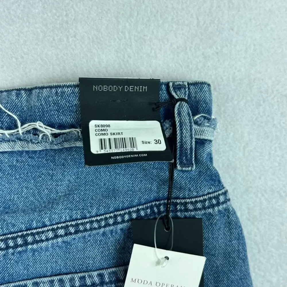 Nobody Denim Como Skirt Womens Size 30 Super High Rise Relaxed Fit A-line NWT